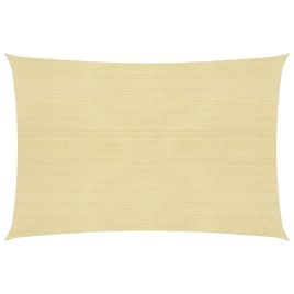 Sunshade Sail 160 g/m2 Beige 6x7 m HDPE