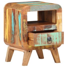 Bedside Cabinet 30x30x41cm Solid Reclaimed Wood