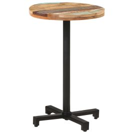Bistro Table Round Ã˜50x75 cm Solid Reclaimed Wood