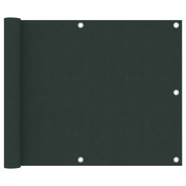 Balcony Screen Dark Green 75x600 cm Oxford Fabric