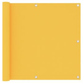 Balcony Screen Yellow 90x500 cm Oxford Fabric