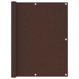 Balcony Screen Brown 120x400 cm Oxford Fabric