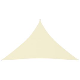 Sunshade Sail Oxford Fabric Triangular 4x4x5.8 m Cream