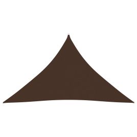 Sunshade Sail Oxford Fabric Triangular 3.5x3.5x4.9 m Brown
