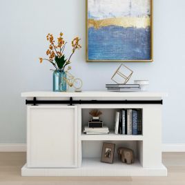 Mini Sliding Barn Door Kit Carbon Steel 122cm