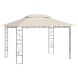 Gazebo 4x3x2.7 m Cream 160 g/m2