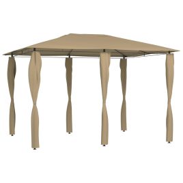 Gazebo with Post Covers 3x4x2.6 m Taupe 160 g/m2