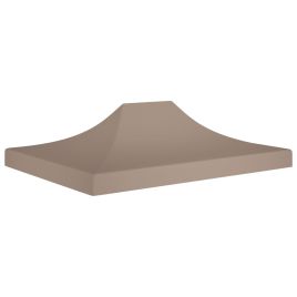Party Tent Roof 4x3 m Taupe 270 g/m2
