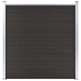 Fence Panel WPC 180x186 cm Black