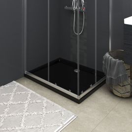 Black Rectangular ABS Shower Tray