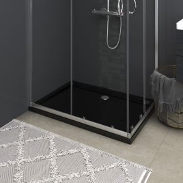 Black Rectangular ABS Shower Tray