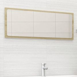 Bathroom Mirror Sonoma Oak 100x1.5x37 cm Engineered Wood
