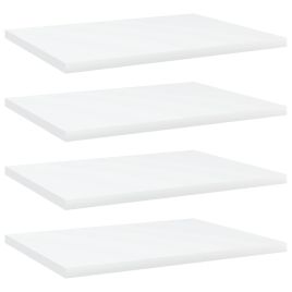 Bookshelf Boards 4 pcs White 40x30x1.5 cm Engineered Wood