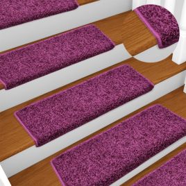 Stair Mats 10 pcs 65x21x4 cm Violet