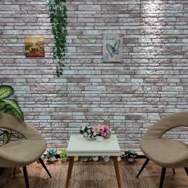 3D Wall Panels with Dark Grey Brick Design 10 pcs EPS
