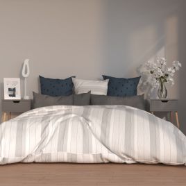 Bedside Cabinets 2 pcs Grey 40x40x56cm Engineered Wood