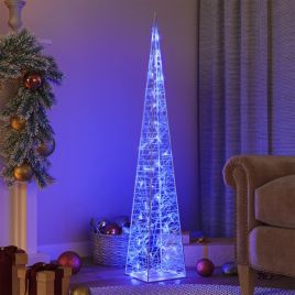 Acrylic Decorative LED Light Cone - Blue