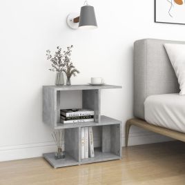 Bedside Cabinet Concrete Grey 50x30x51.5cm Engineered Wood