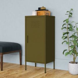 Storage Cabinet Olive Green 42.5x35x101.5 cm Steel