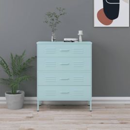Green Chest of Drawers - ENDERBY Medium Chest  4 Drawers