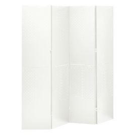 4-Panel Room Divider White 160x180 cm Steel