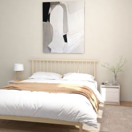 Bedside Cabinets 2 pcs White 40x30.5x40cm Solid Pinewood - Frost