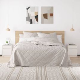 Bedside Cabinet White 40x31x50cm Solid Pinewood