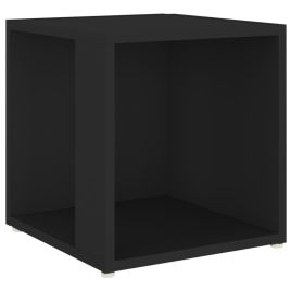 Side Table Black 33x33x34.5 cm Engineered Wood