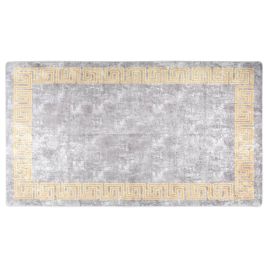 Rug Washable 190x300cm Grey Anti Slip