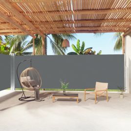 Retractable Side Awning Anthracite 200x1000 cm