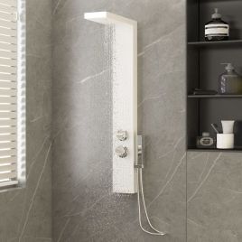 Shower Panel System Aluminium White