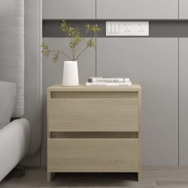 Bedside Cabinet Sonoma Oak 45x34.5x44.5cm Engineered Wood