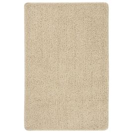 Shaggy Rug Cream 200x290 cm Anti Slip