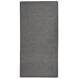 Outdoor Flatweave Rug 100x200 cm Grey