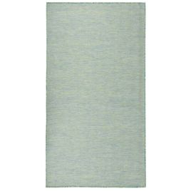 Outdoor Flatweave Rug 80x150 cm Turquoise