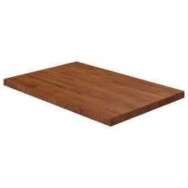 Bathroom Countertop Dark Brown 60x40x2.5cm Treated Solid Wood