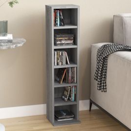 CD Cabinet Grey Sonoma 21x20x88 cm Engineered Wood