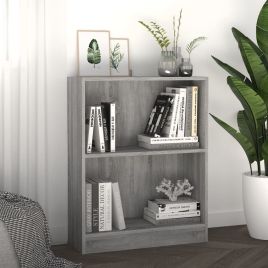 Bookshelf Grey Sonoma 60x24x74.5 cm Engineered Wood