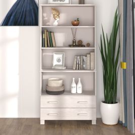 Highboard HAMAR Solid Wood Pine White