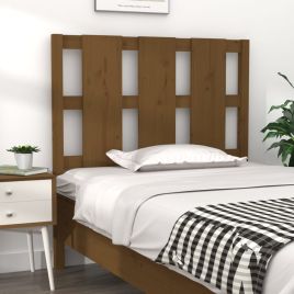 Bed Headboard Honey Brown 95.5x4x100 cm Solid Wood Pine