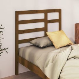 Bed Headboard Honey Brown 106x4x104cm Solid Wood Pine