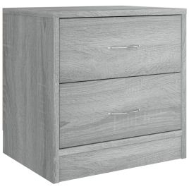 Bedside Cabinet Grey Sonoma 40x30x40cm Engineered Wood