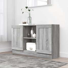 Sideboard Grey Sonoma 120x30.5x70 cm Engineered Wood