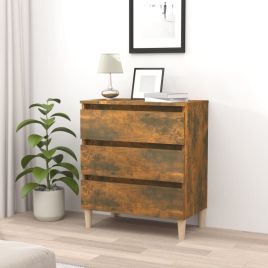 Sideboard Smoked Oak 60x35x69 cm Engineered Wood