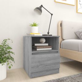 Bedside Cabinets 2 Pieces Grey Sonoma 40x40x50 cm Engineered Wood