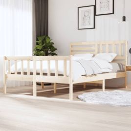 Bed Frame 150x200 cm King Size Solid Wood