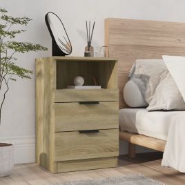 Bedside Cabinet Sonoma Oak Engineered Wood - Lanne