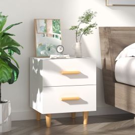 Bed Cabinet White 40x35x47.5cm