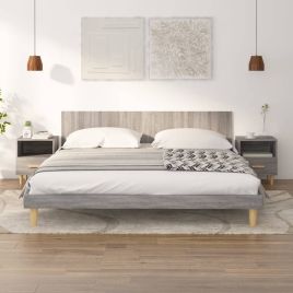 Bedside Cabinets 2 Pieces Grey Sonoma 40x35x47 cm