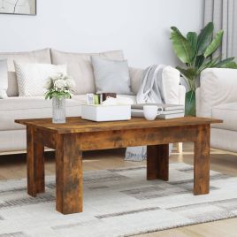Coffee Table Smoked Oak 100x60x42 cm Engineered Wood